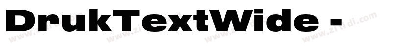 DrukTextWide 字体转换